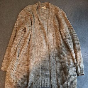 Oatmeal colored cardigan